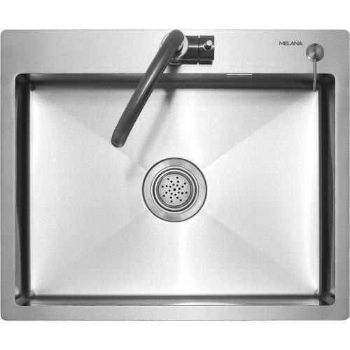 Кухонная мойка Melana ProfLine MLN-R6050HK+дозатор 60х50 цвет серый поверхность матовая