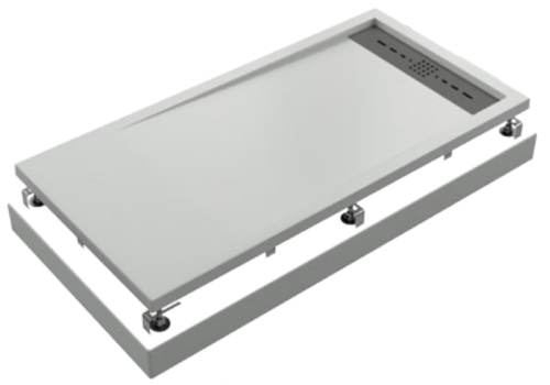 Душевой поддон из искусственного камня Good Door Stella ЛП00144 100х70 белый без каркаса