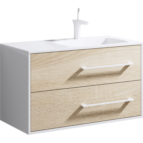 Тумба под раковину Aqwella Y Mai.01.09/R 90х50 подвесная цвет коричневый