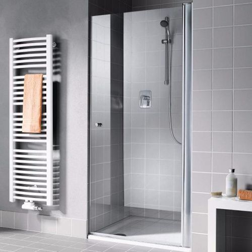 Душевая дверь Kermi Atea AT 1TR 470x2200VAK+зеркал 45х220 стекло зеркальное профиль хром