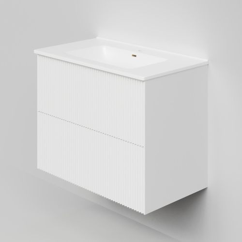 Тумба с раковиной La Fenice TERRA TWIN NFNC-01-TER-B-80-2-3-80 80х50 подвесная цвет белый