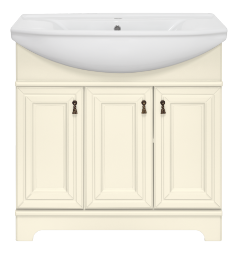 Тумба под раковину Misty Лувр П-Лвр01085-1014 80х40 напольная цвет бежевый