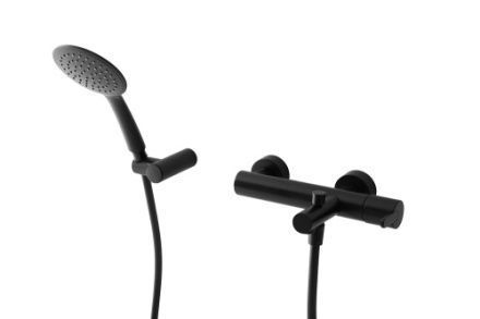 Смеситель Cezares LEAF LEAF-VD-NOP настенный черный