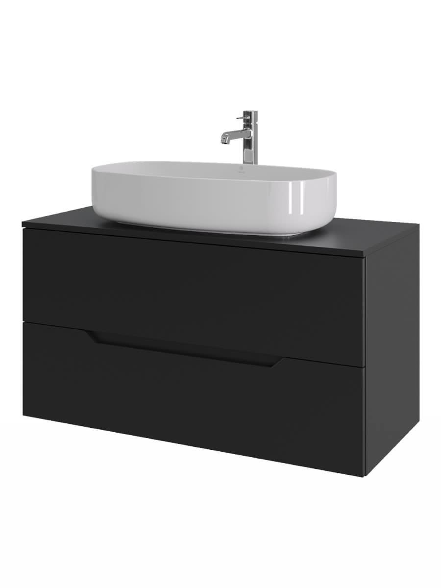 Тумба с раковиной Orange Line Li-100TubMDF+B07-675W 100х50