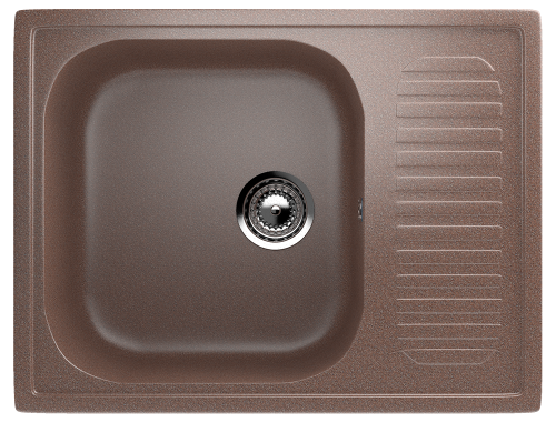 Кухонная мойка Ulgran Classic U-202-307 65х50 цвет коричневый