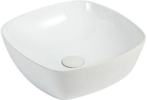 Раковина керамическая Allen Brau Priority 00262043 40х40 накладная цвет белый без отверстий под смеситель