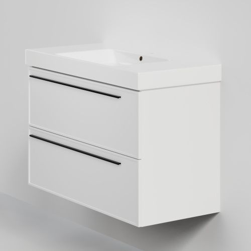 Тумба с раковиной La Fenice Elba TWIN NFNC-01-ELB-B-100-2-3-100 100х50 подвесная цвет белый