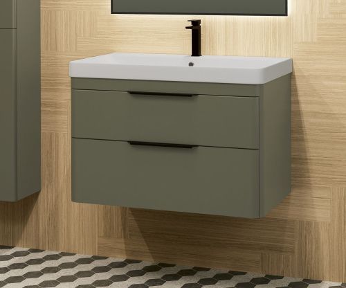 Тумба под раковину IBX Round R5010382C/BLANCOG 110х40 подвесная цвет белый