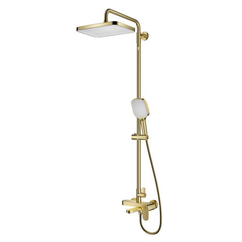 Душевая стойка Raglo R50 R50.24.23 настенная цвет золото