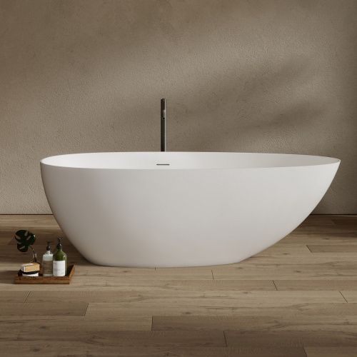 Ванна из искусственного камня Abber Stein AS9611NM-1.7 170х80 отдельностоящая овальная с ножками