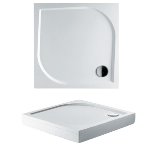 Душевой поддон из искусственного камня Riho KOLPING D004005005 90х90 белый с ножками