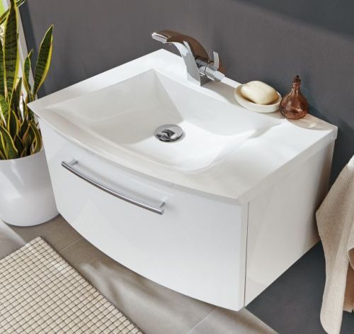 Тумба с раковиной Puris For Guests SETFG6006R(722/161) 60х40 подвесная цвет белый