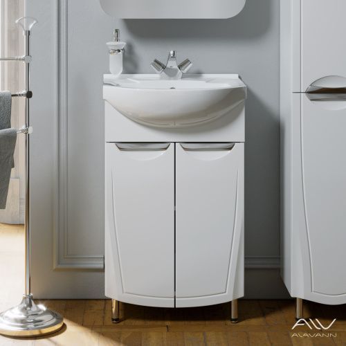 Тумба с раковиной Alavann Monaco ALV0982000 60х40 напольная цвет белый