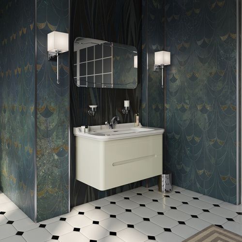 Тумба под раковину Kerasan Waldorf 925530 100х60 подвесная цвет белый