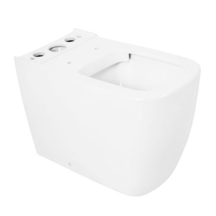 Чаша унитаза напольная Cezares LUX CZR-159-CPR цвет белый без бачка без сиденья безободковая каскадный смыв