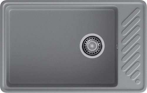 Кухонная мойка Granfest Quarz 51 темно-серый 75х50 цвет серый поверхность матовая