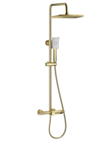 Душевая стойка Wonzon & Woghand WW-AE33110-BG настенная цвет золото