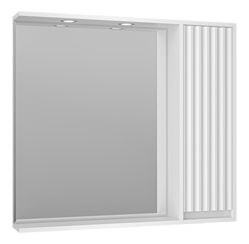 Зеркало-шкаф Brevita Balaton BAL-04090-01-П 90х80 подвесной цвет белый