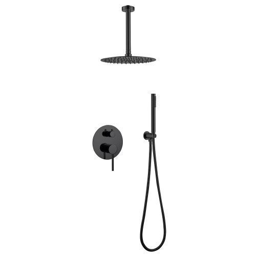 Душевая система Abber AF8821B встраиваемая в стену цвет черный