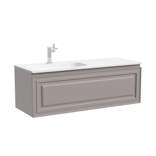 Тумба под раковину Sancos Very VR120LSM 120х40 подвесная цвет серый