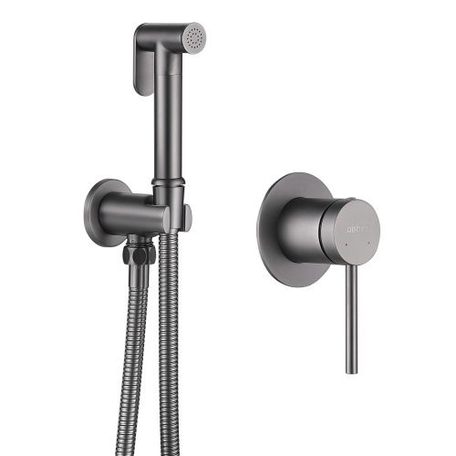 Гигиенический душ со смесителем Abber Emotion AF8825NG никель