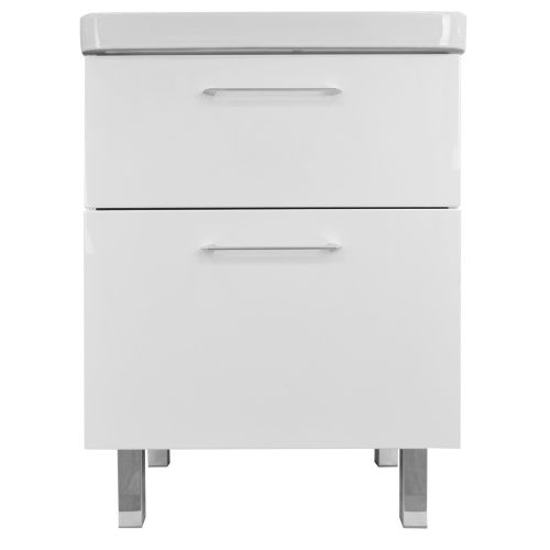 Тумба с раковиной Azario Ника CS00082788 60х50 напольная цвет белый