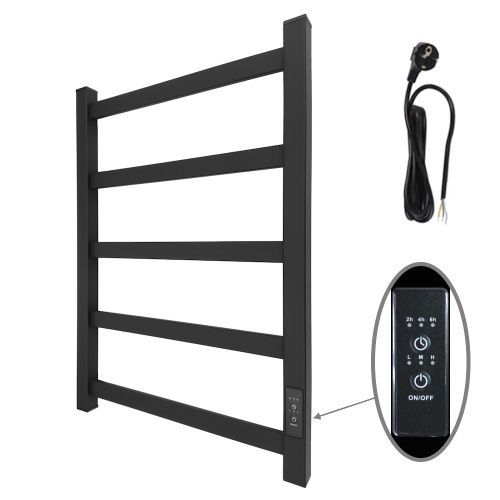 Полотенцесушитель электрический Маргроид Вид 81-10 профильный 8110p-6040-1081-9005R 45х60 черный