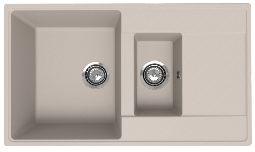 Кухонная мойка Ulgran Quartz Prima 860 1,5 K-02 85х50 цвет бежевый