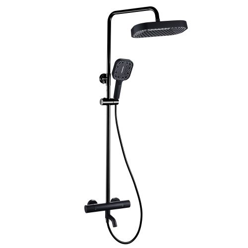 Душевая стойка ALMAes Deivon SDI-1834 настенная цвет черный