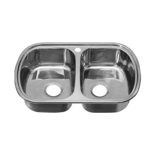 Кухонная мойка Melana 229 ti (*7) 75х50 цвет хром поверхность полированная