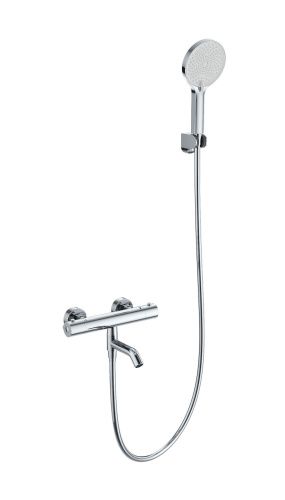 Смеситель для ванны Wonzon & Woghand Inn WW-B2065-A1-CR настенный хром с термостатом