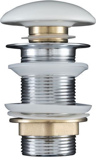 Донный клапан для раковины Aquanet 00330950 белый