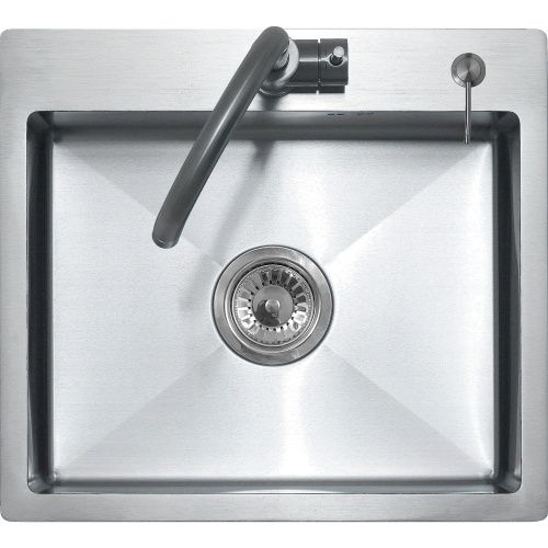 Кухонная мойка Melana ProfLine MLN-R5045H+дозатор 50х45 цвет серый поверхность матовая