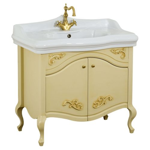 Тумба под раковину Migliore IMPERO 25982 90х50 напольная цвет бежевый