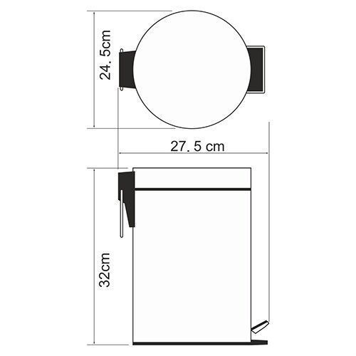 Ведро мусорное WasserKRAFT 637 - фото 5