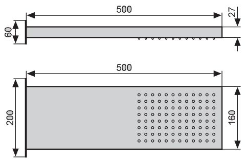 Верхний душ Emmevi C06653/CR хром - фото 2
