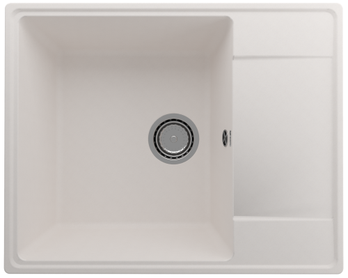 Кухонная мойка Ulgran Quartz Prima 605-01 60х50 цвет белый поверхность матовая