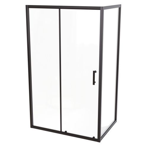 Душевой уголок Taliente TA-N-140-10-1CB 140х100 стекло прозрачное профиль черный без поддона