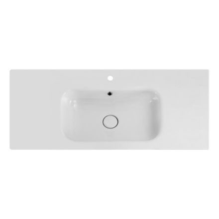 Раковина керамическая Cezares DUET CZR-NAT-80-LVB 80х50 подвесная цвет белый 1 отверстие под смеситель