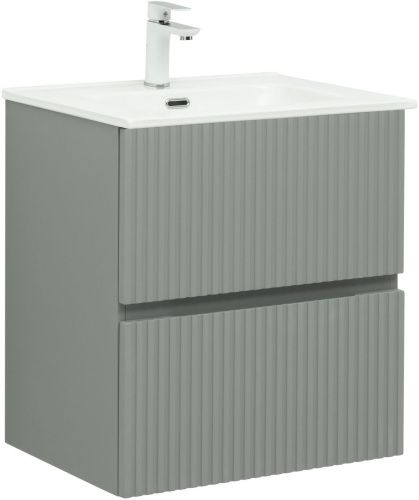 Тумба под раковину Aquanet Джейн 00313316 60х40 подвесная цвет серый