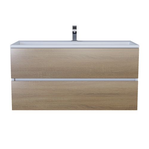 Тумба с раковиной Uperwood Barsa 293020535 100х50 цвет коричневый