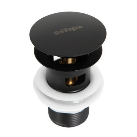 Донный клапан BelBagno BB-SAT-NERO черный