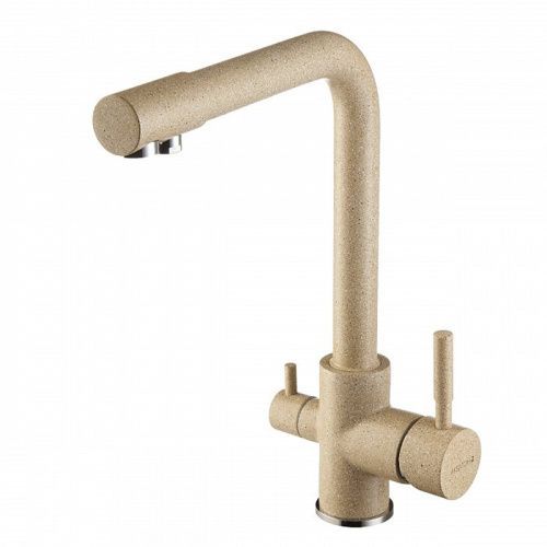 Смеситель для кухни Aquaton РУАН 1AX004FCXX220 на мойку бежевый