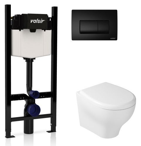 Комплект унитаз с инсталляцией и клавишей смыва Valsir KIT VSBM 7212 Slim P1