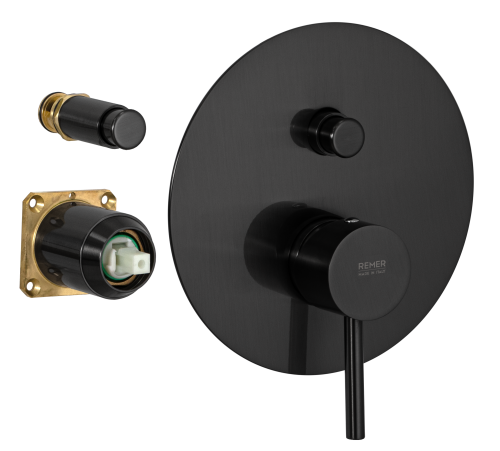 Смеситель для душа Remer X Style X09KBCFP встраиваемый в стену черный