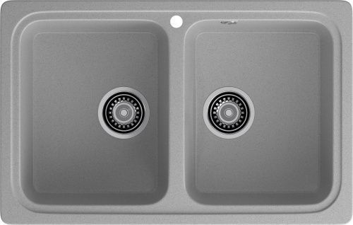 Кухонная мойка Granfest Standart S-780K серый 80х50 цвет серый поверхность матовая
