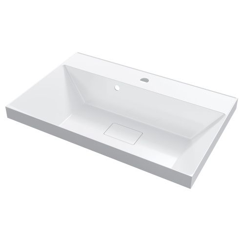 Раковина из искусственного камня Uperwood Classic New 291021025 70х50 полувстраиваемая цвет белый