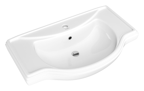 Раковина мебельная керамическая Kirovit Классик 80 4620008198941 80х50 накладная цвет белый