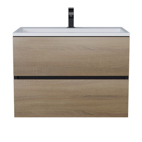 Тумба с раковиной Uperwood Barsa 293020547 70х50 цвет коричневый/черный