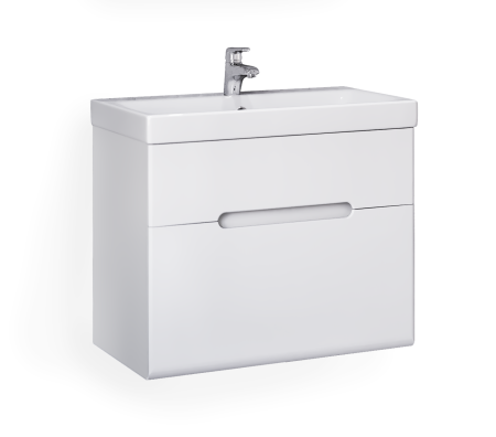 Тумба под раковину Jorno MODUO SLIM Mod.01.60/P/W 60х40 подвесная цвет белый